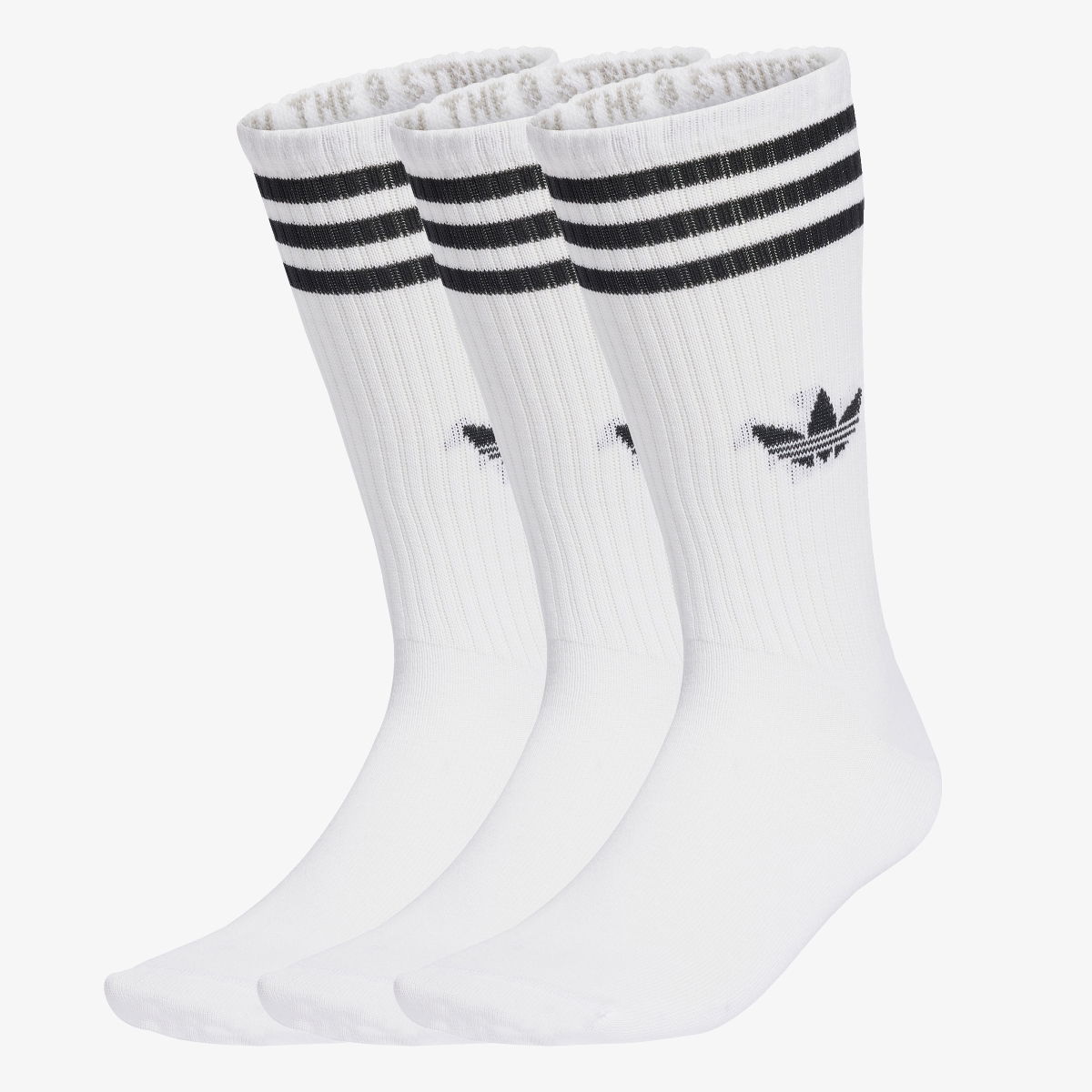 Sokker adidas Performance 3-Stripes High Crew Socks - 3 Pairs Hvid | JV7416, 1