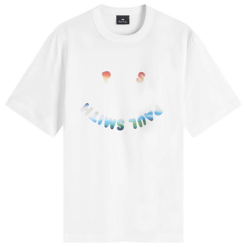 T-shirt Paul Smith Paul Smith PS Happy T-Shirt, Size Large Hvid | M2R-220X-PP5016-02