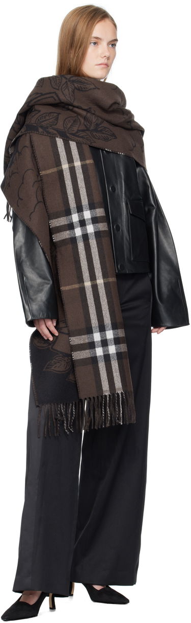 Tørklæde Burberry Reversible Knight Scarf Brun | 8112978, 2