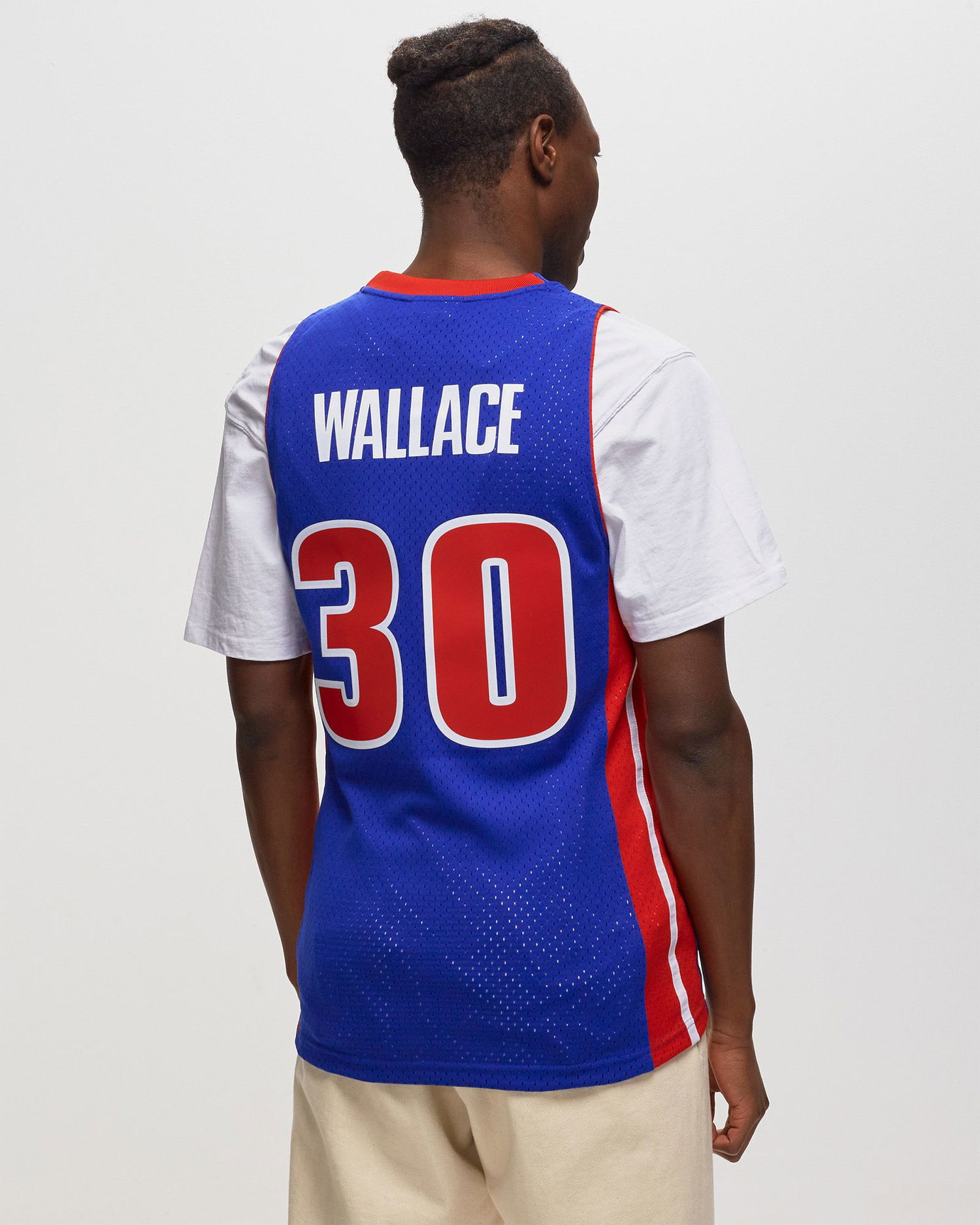Jersey Mitchell & Ness NBA Swingman Jersey Detroit Pistons 2003-04 Rasheed Wallace #30 Blå | SMJYAC19110-DPIROYA03RWA, 1