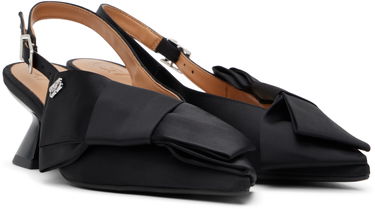 Sneakers og sko GANNI GANNI Bow Kitten Heel Pumps Sort | S2848, 3