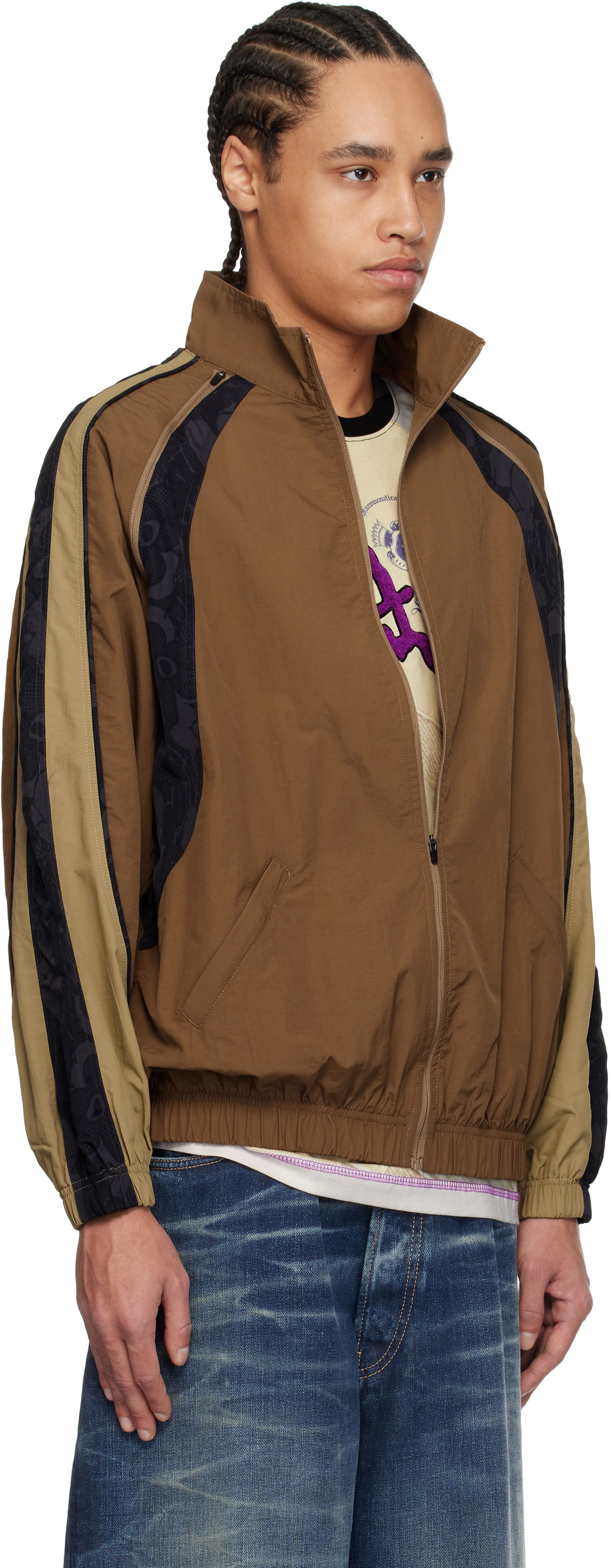 Vindjakke Perks And Mini Perks and Mini Lunacy Tracktion Zip-Off Jacket Brun | 39196, 1