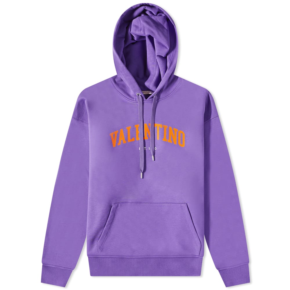 Sweatshirt Valentino Varsirty Logo Popover Hoody Lilla | 2V3MF14B963-U15, 0