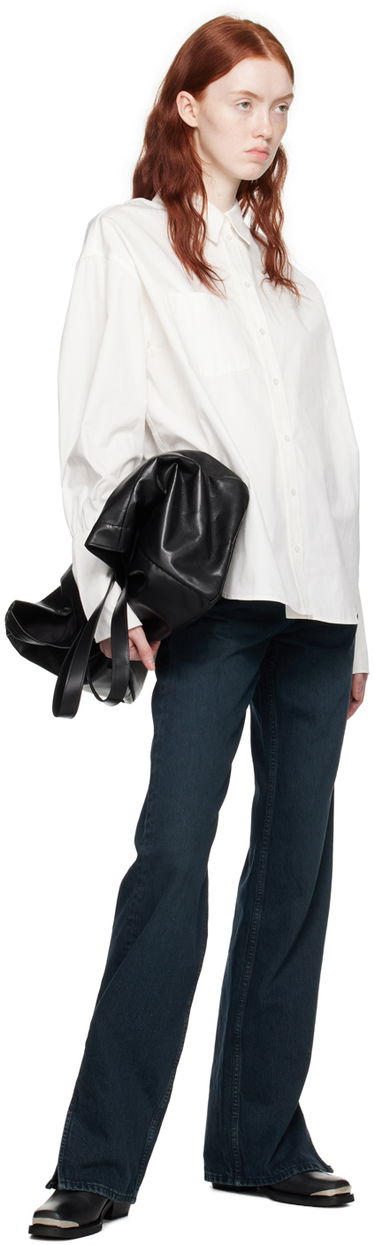 Skjorte Anine Bing ANINE BING Maxine Long Sleeve Button-Up Shirt Hvid | A-07-5832-100, 3