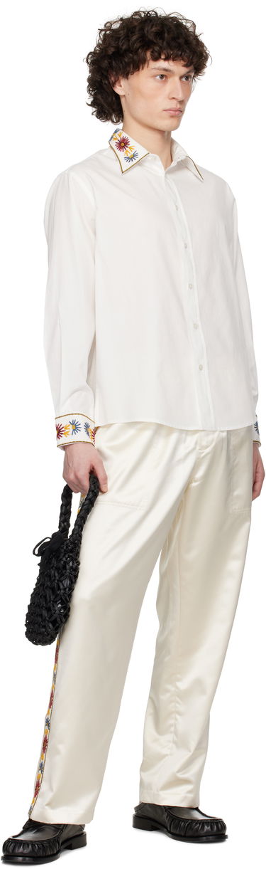 Skjorte Bode Bode Candyfloss Embroidered Shirt Hvid | MRS25SH003, 3