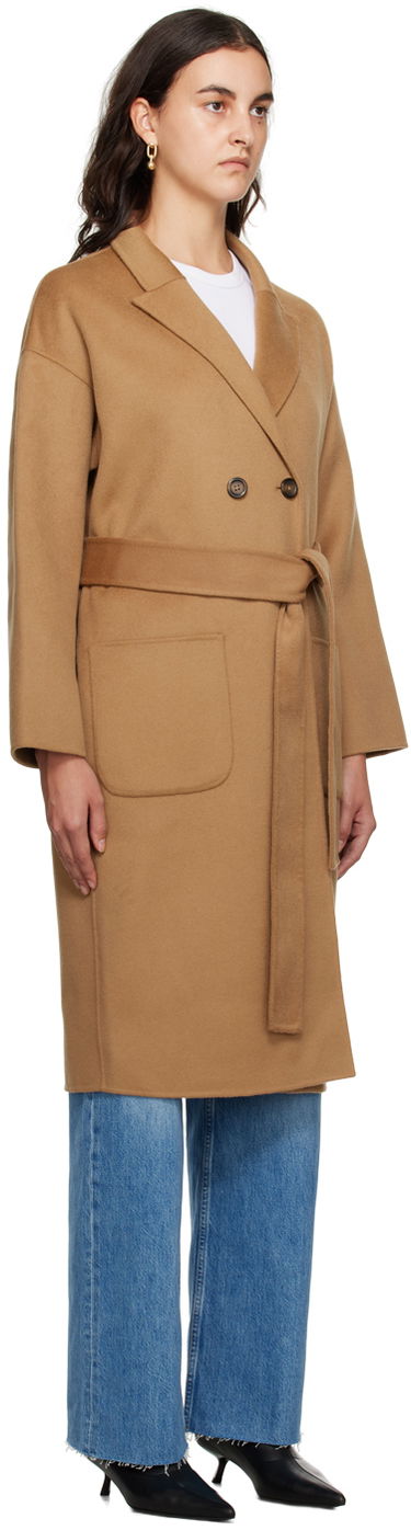 Frakker Anine Bing Anine Bing Dylan Double-Breasted Wool Coat Brun | A-01-4001-200, 4