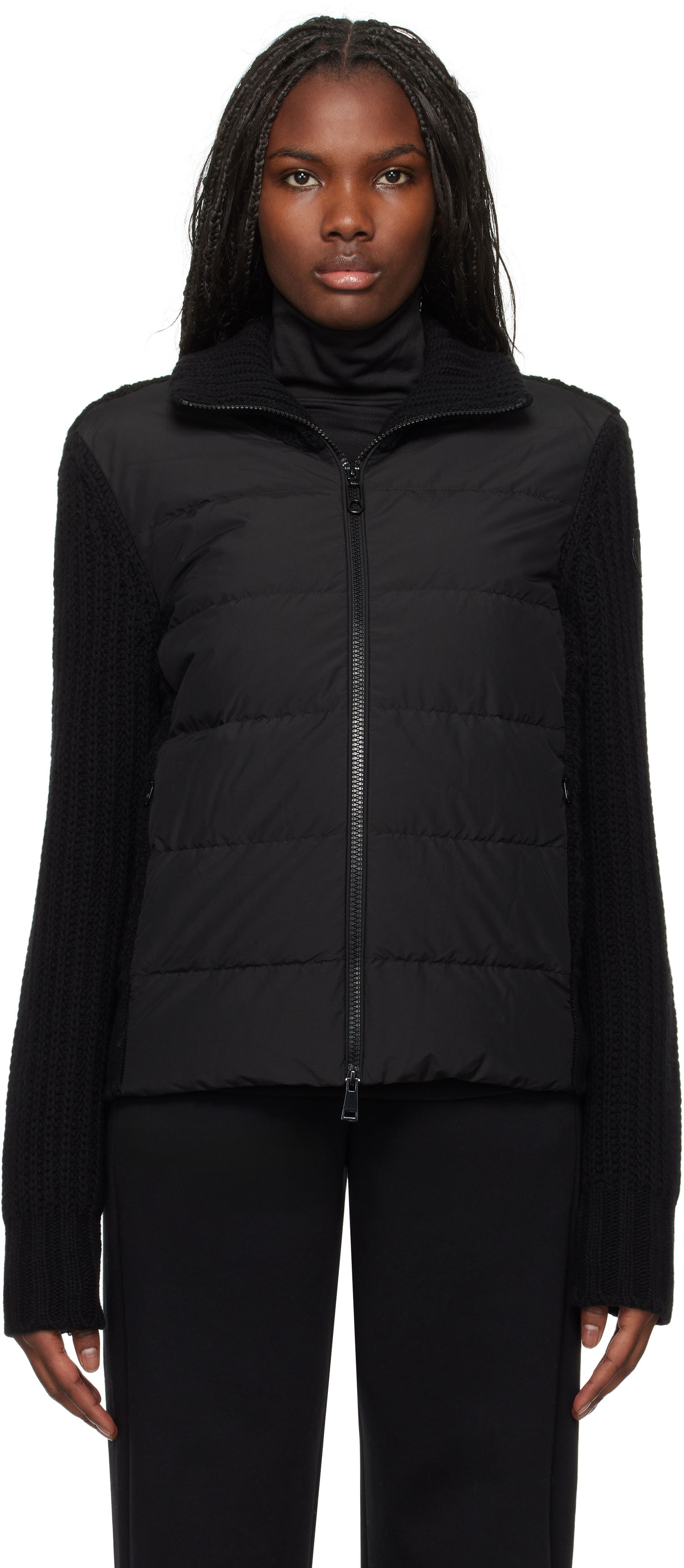 Puffer jakke Moncler Paneled Down Jacket Sort | J20939B00043M4281, 0