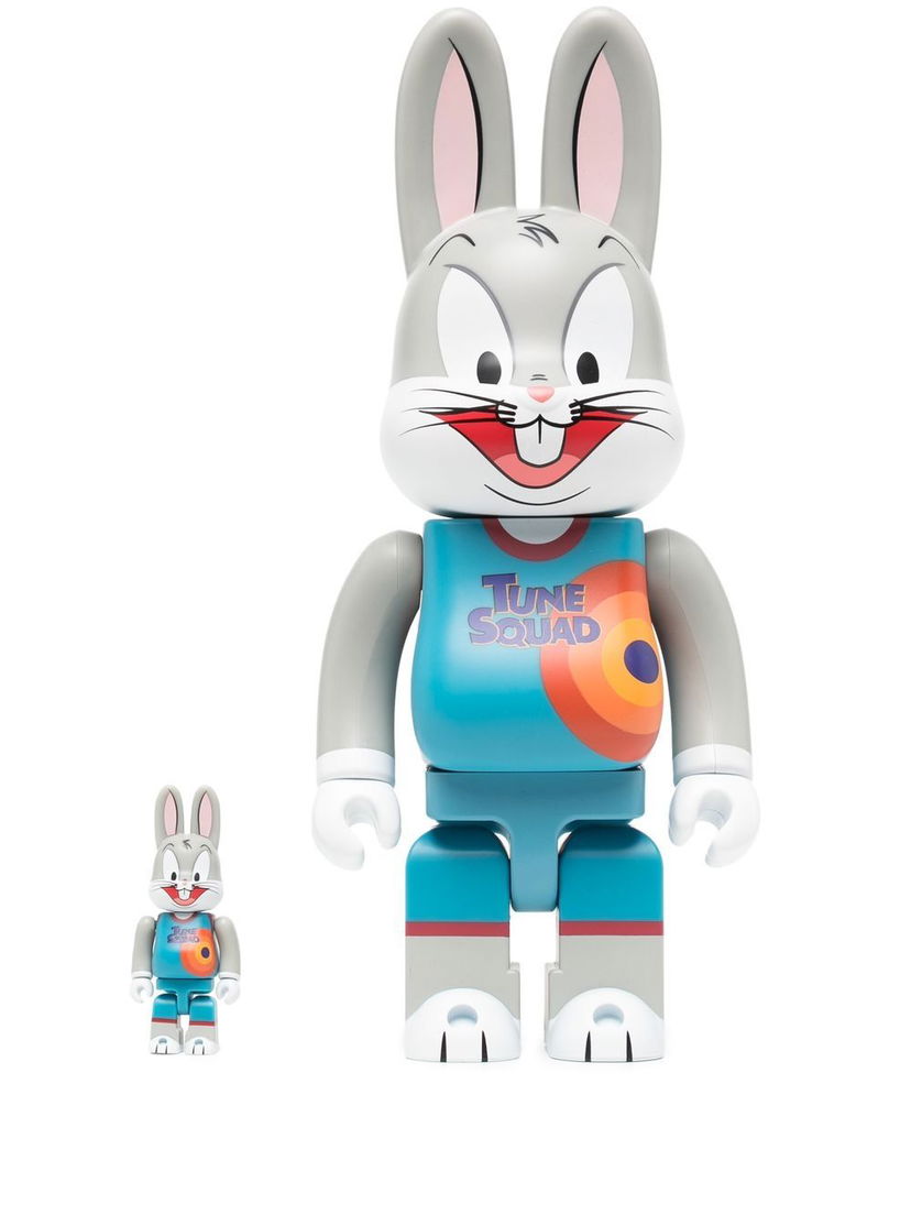 Collectible Medicom Toy Space Jam Rabbrick Bugs Bunny 100% 400% set - Grey Grå | RBB10040018433593