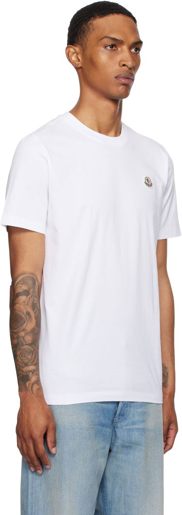 T-shirt Moncler Moncler Logo Patch Cotton T-Shirt Sort | K20918C00033829H8, 4