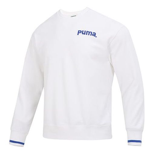 Sweater Puma Team Crew Long Sleeve Sweater Hvid | 620614-02