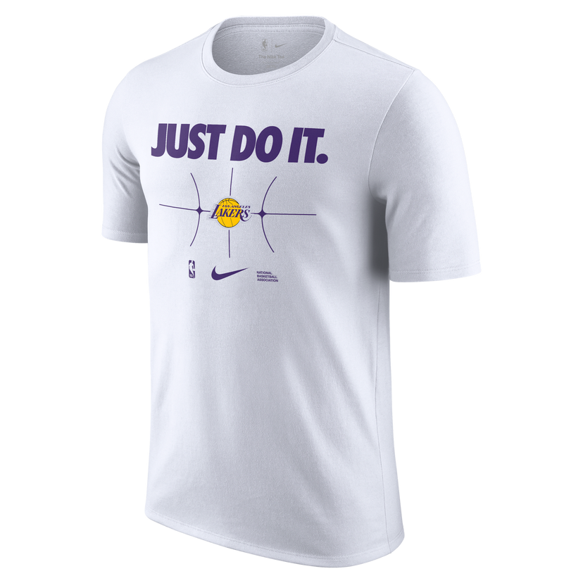 T-shirt Nike Nike NBA Los Angeles Lakers Essential T-Shirt Hvid | FQ6282-100