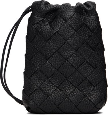Tegnebog Bottega Veneta Bottega Veneta Vertical Woven Leather Pouch Sort | 838786V5I538803, 0