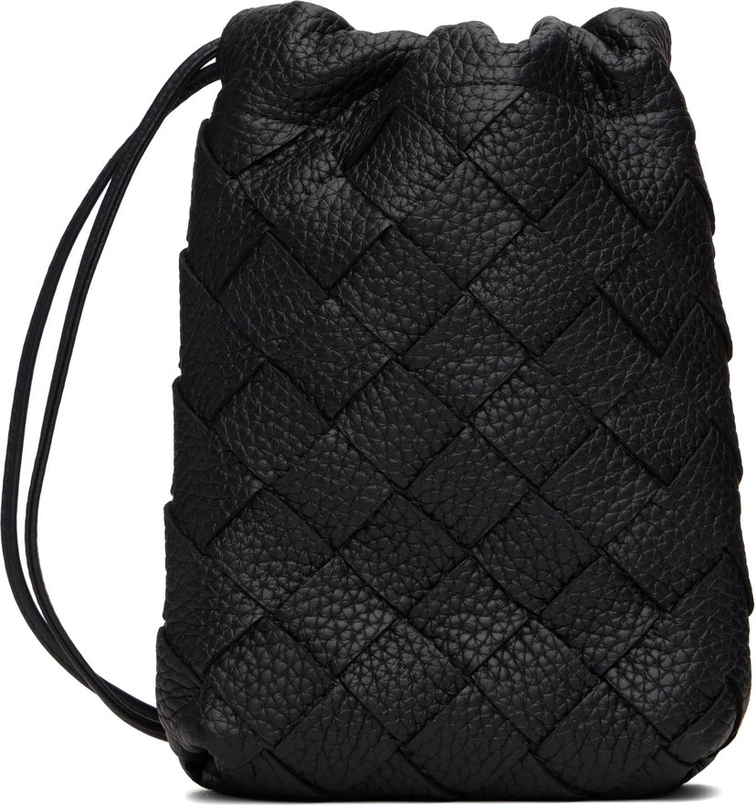 Tegnebog Bottega Veneta Bottega Veneta Vertical Woven Leather Pouch Sort | 838786V5I538803