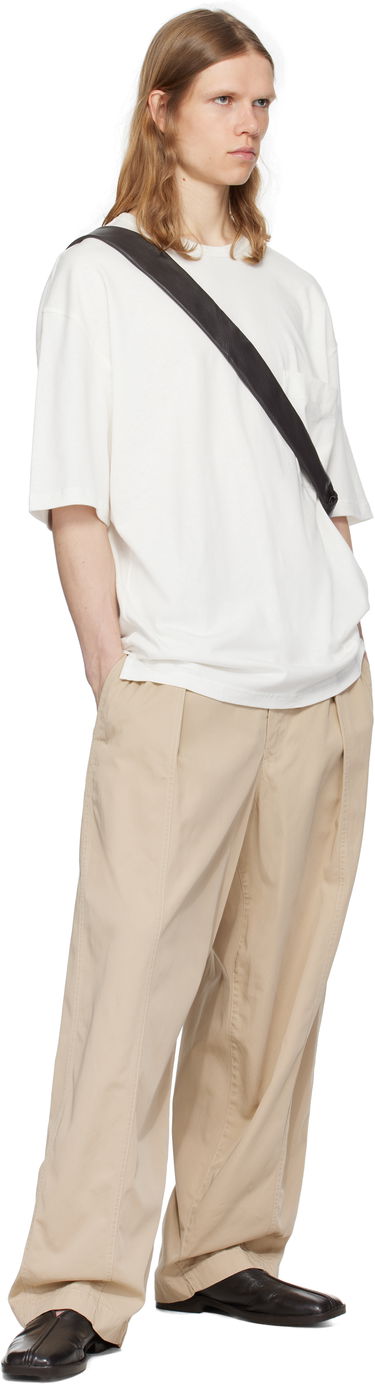 Bukser LEMAIRE Lemaire Maxi Pleated Trousers Beige | PA1202 LF1352, 3