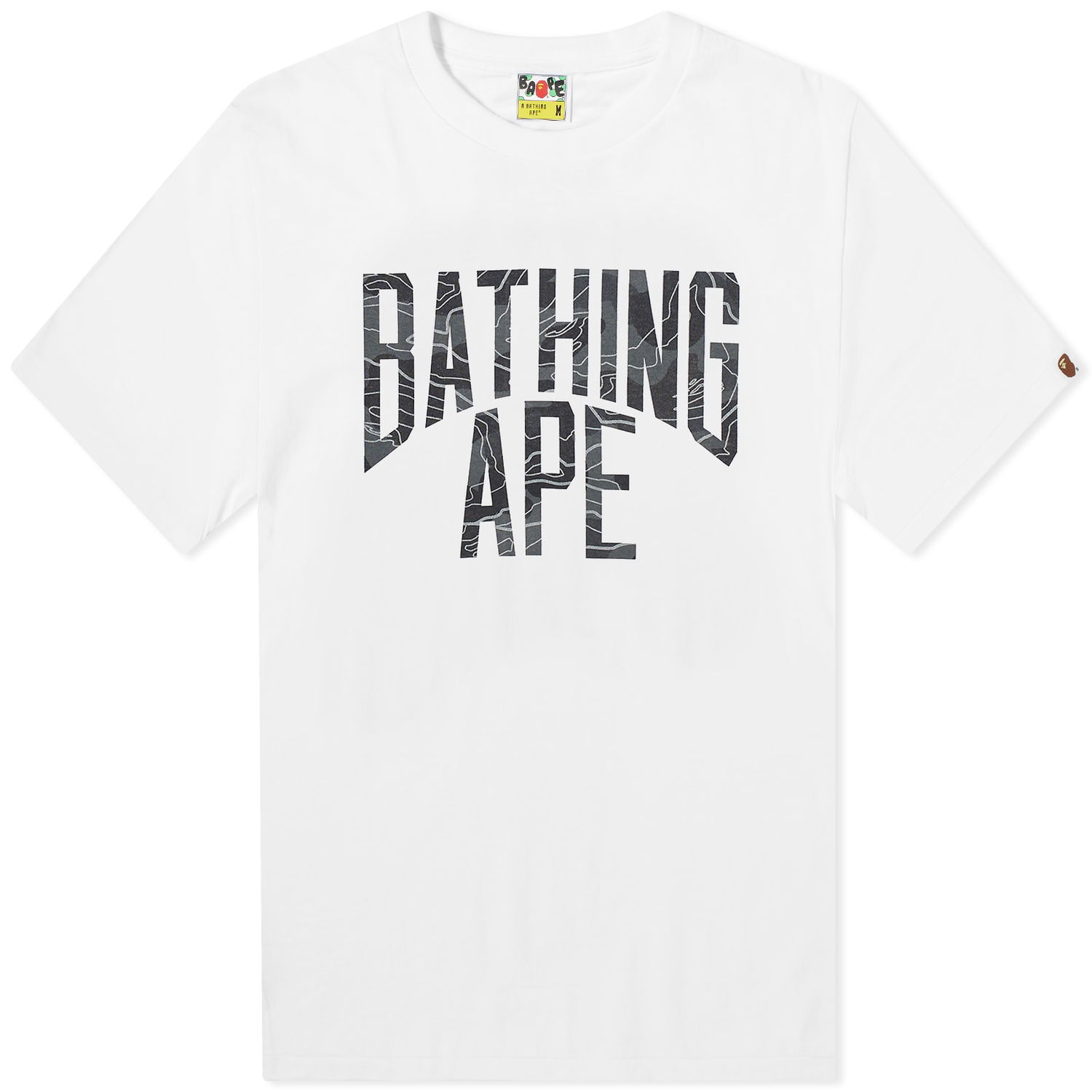 T-shirt BAPE Layered Line Camo College T-Shirt Hvid | 001TEJ801030M-WHB, 0