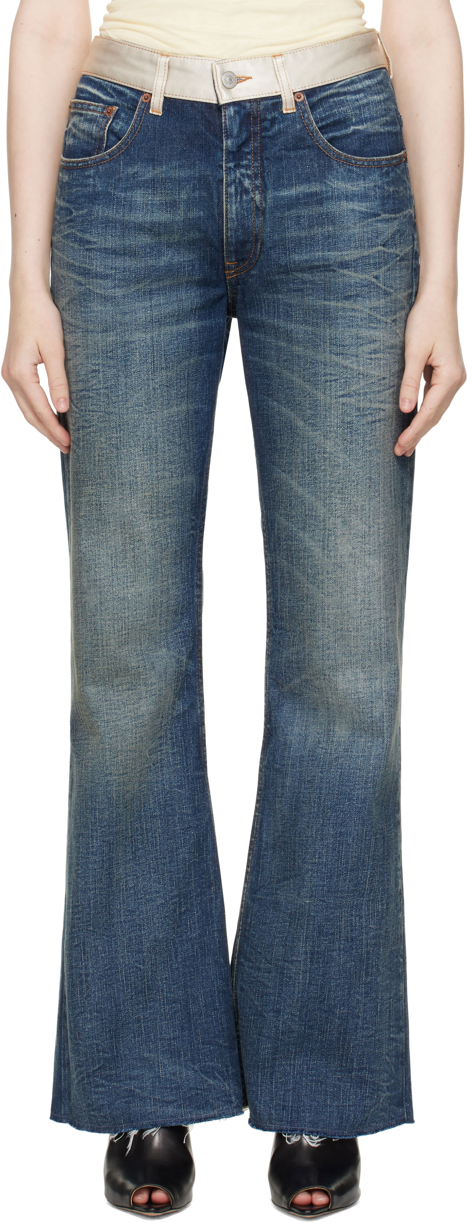 Jeans Maison Margiela MM6 Maison Margiela Bootcut Jeans Blå | S62LB0188 M30016, 0