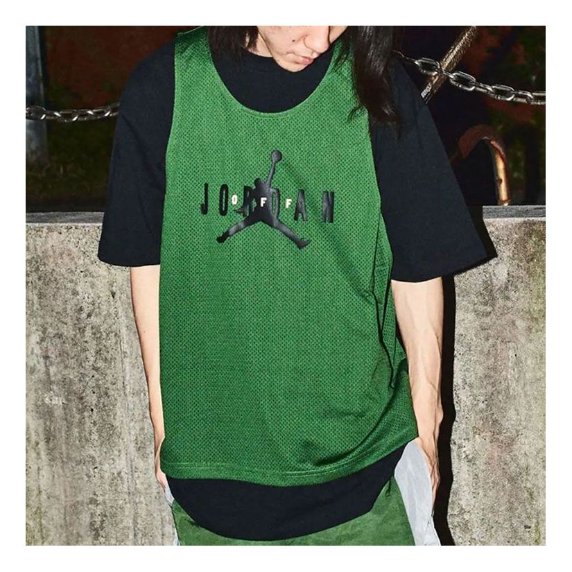 Tanktop Jordan Jordan x Off-White Mesh T-Shirt Grøn | CV3524-361