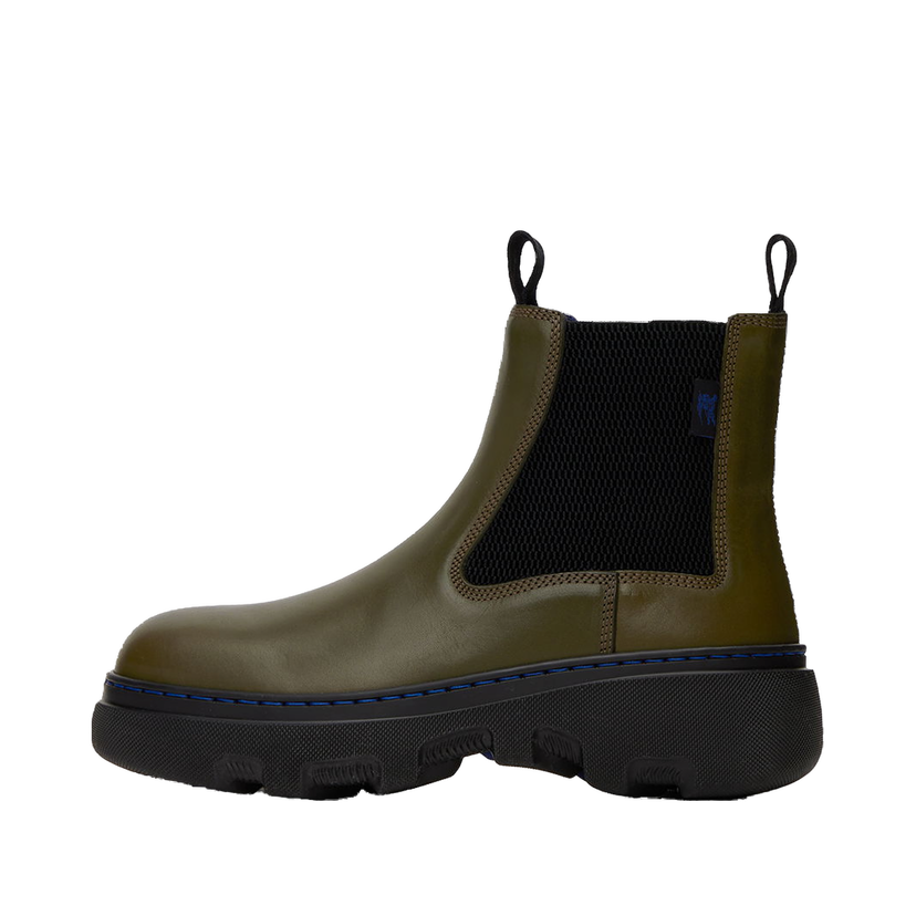 Sneakers og sko Burberry Green Leather Creeper Chelsea Boots Grøn | 8092585