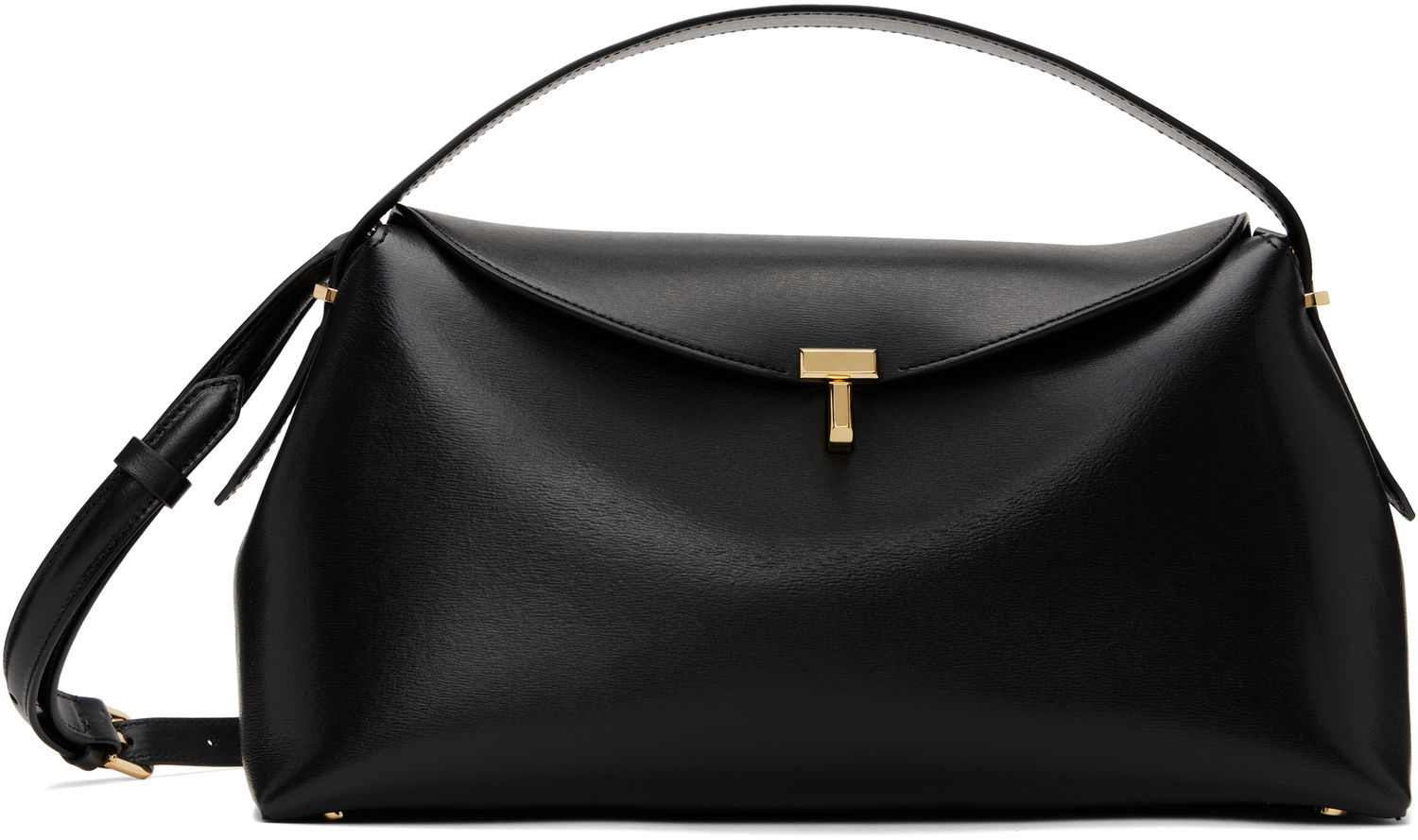 Håndtaske TOTEME TOTEME T-Lock Top Handle Bag Sort | 234-WLGBG417-LE0025, 0
