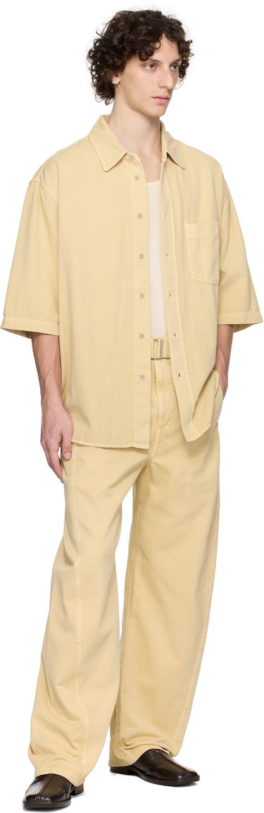 Bukser LEMAIRE Lemaire Twisted Belted Trousers Gul | PA326 LD1045, 3
