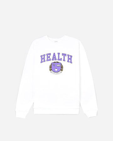 Sweatshirt Sporty & Rich Diana Crewneck Hvid | CR432WH, 0