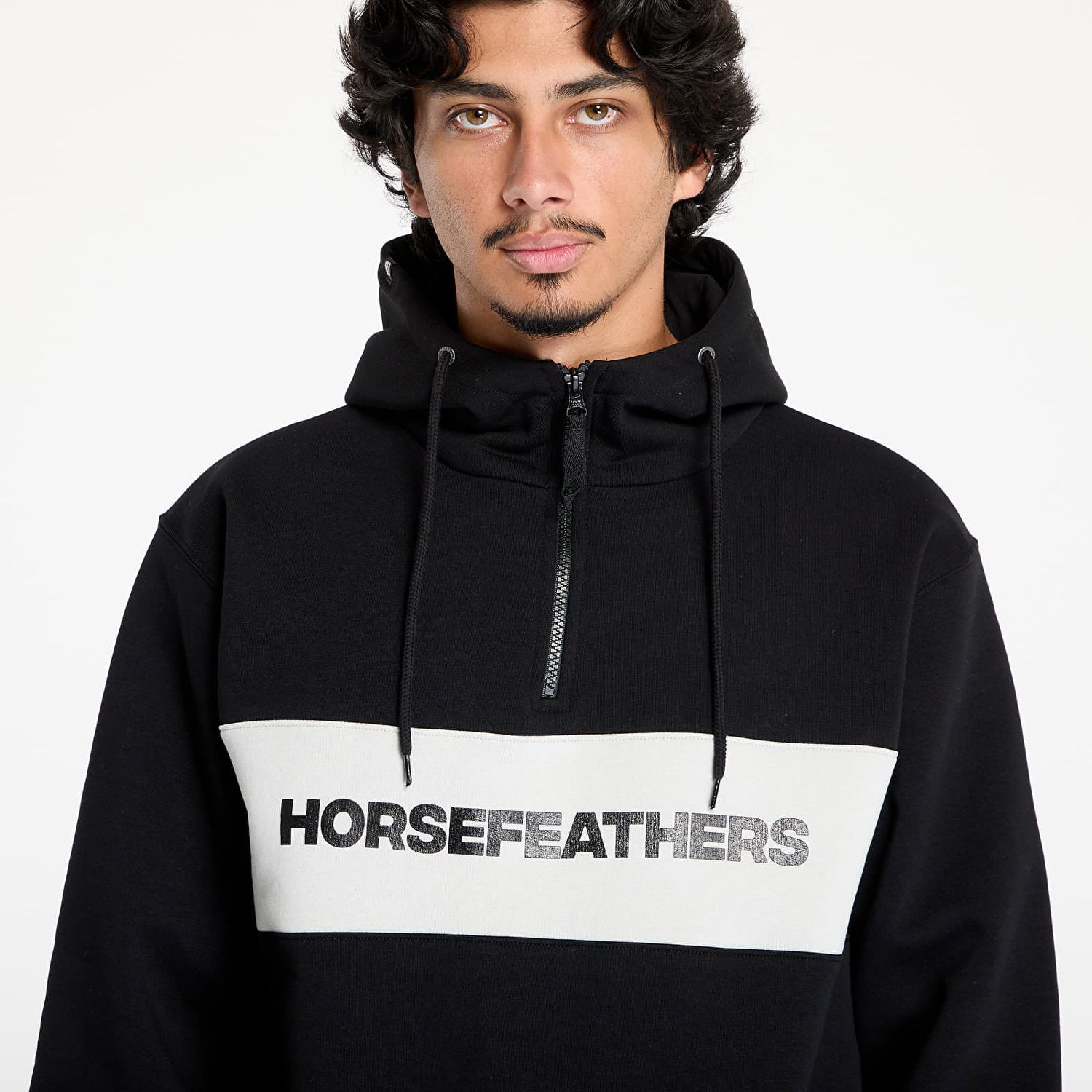 Sweatshirt Horsefeathers Fulton Sweatshirt Black M Sort | SM1354A, 1