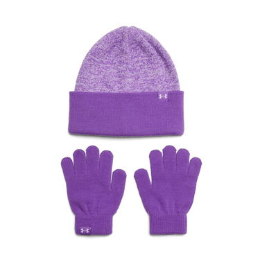 Handsker Under Armour Under Armour Combo JR Beanie and Gloves Set Lilla | 1386642-525, 0