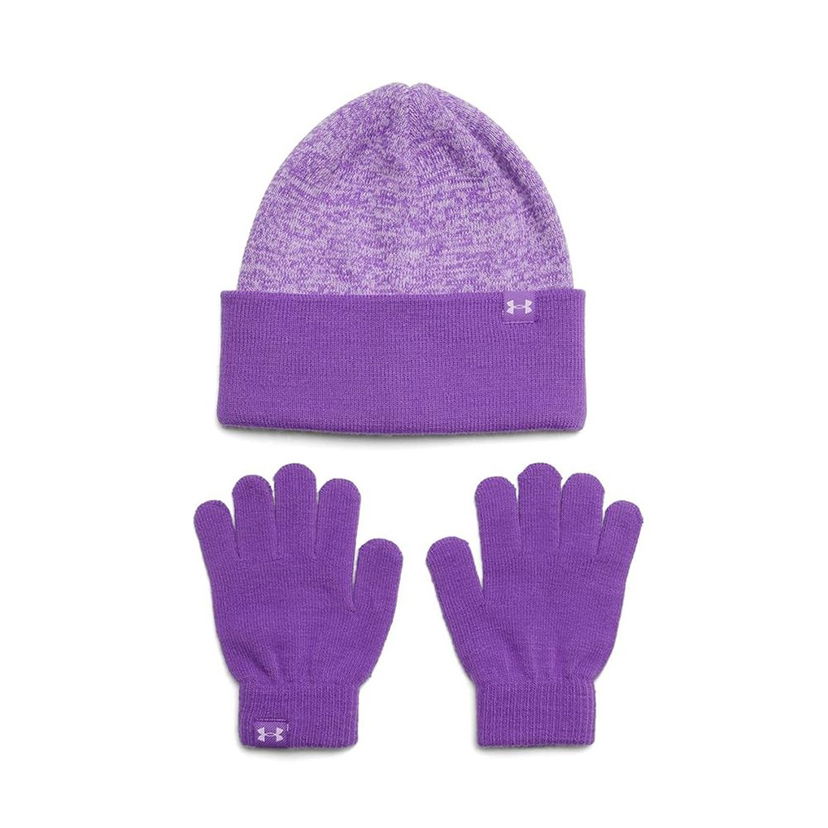 Handsker Under Armour Under Armour Combo JR Beanie and Gloves Set Lilla | 1386642-525