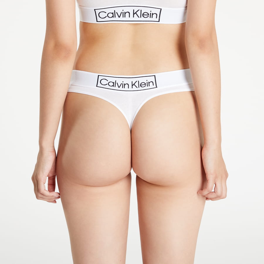 Trusser CALVIN KLEIN Thong Reimagined Heritage Hvid | QF6774E 100, 1