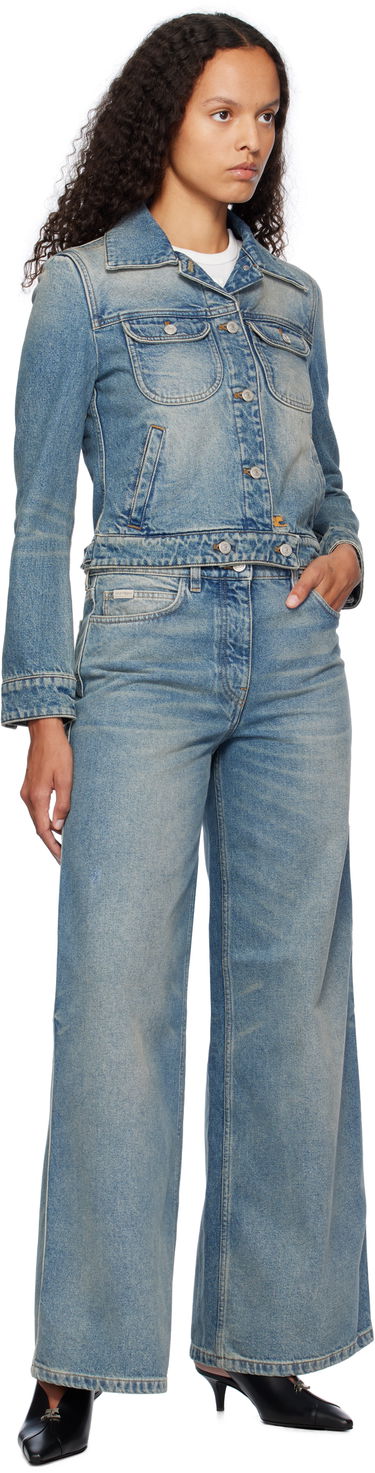 Jakke Courrèges Courrèges Denim Trucker Jacket Blå | 324DBL002DE0033, 3