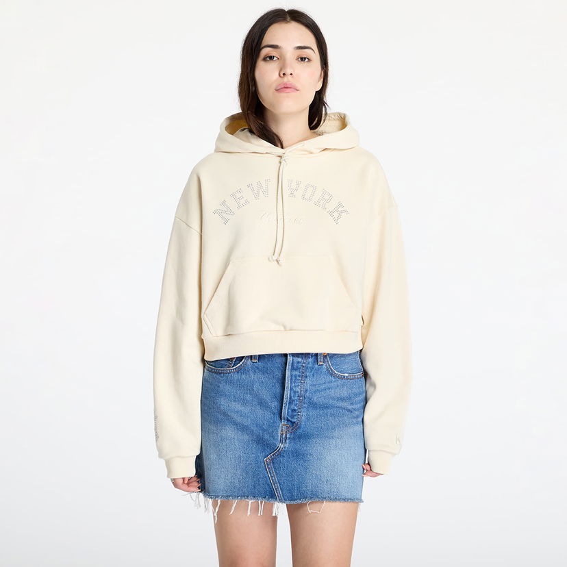 Sweatshirt New Era MLB Diamante Hoodie New York Yankees Light Cream Beige | 60564950