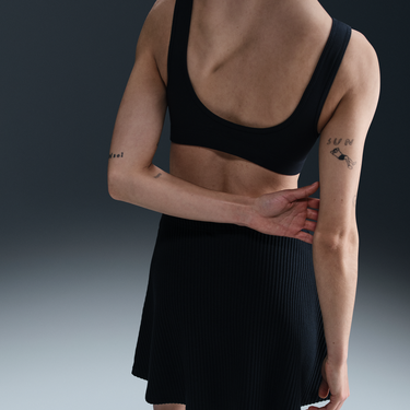 Nederdel Nike Ribbed Mini Skirt Sportswear Chill Knit Sort | HJ1839-010, 3