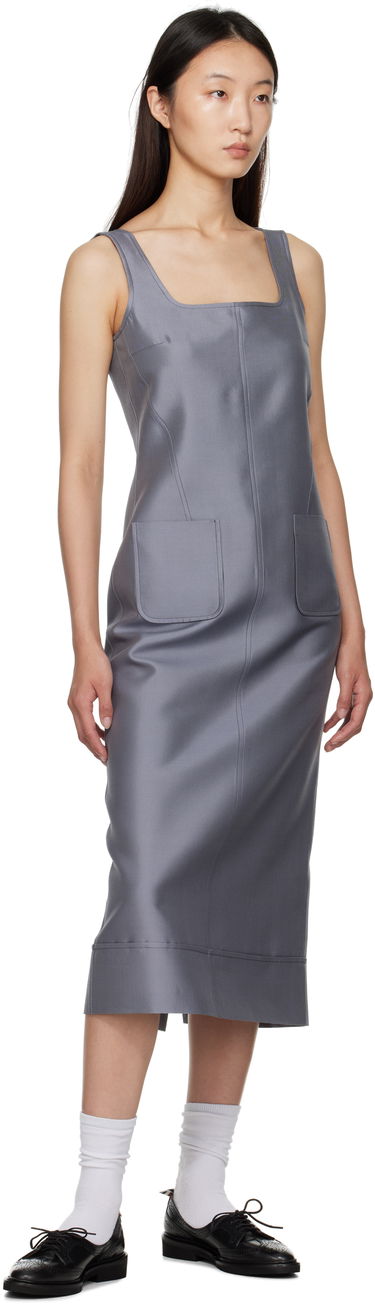 Kjole Thom Browne Thom Browne Column Maxi Dress Grå | FDSF20A-F0989, 3