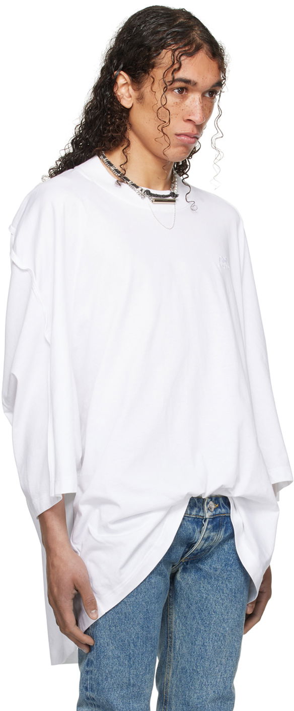 T-shirt Jean Paul Gaultier Jean Paul Gaultier Shayne Oliver Edition Oversized T-Shirt Hvid | 24/27-U-TS068B-J063-01, 1