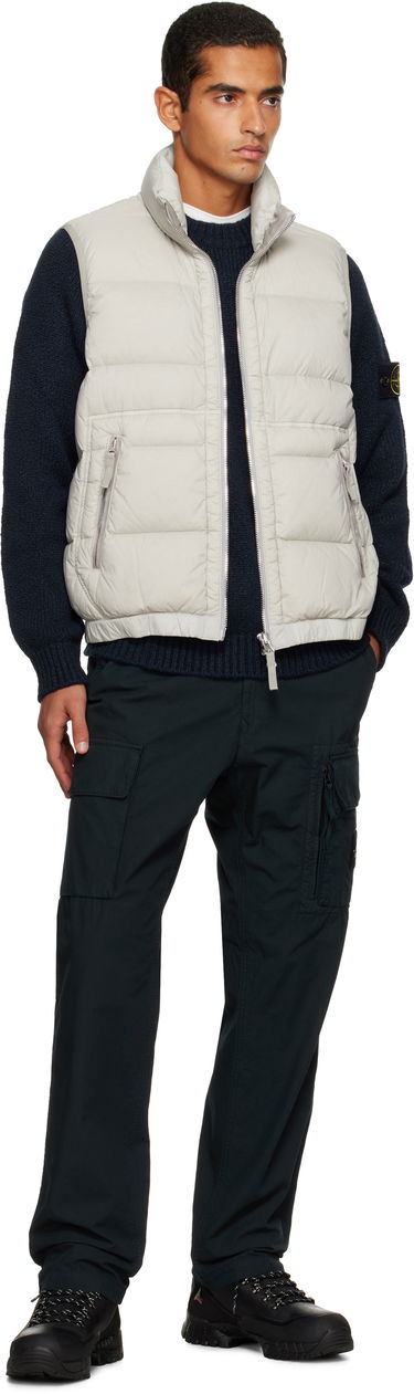 Vest Stone Island Loom Woven Chambers Down Vest Beige | K2S15 G100007 S0028, 4