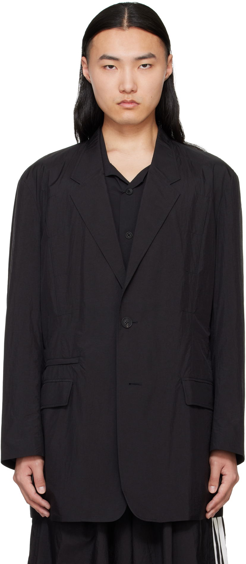 Jakke Y-3 Y-3 Nylon Blazer Sort | JM1315