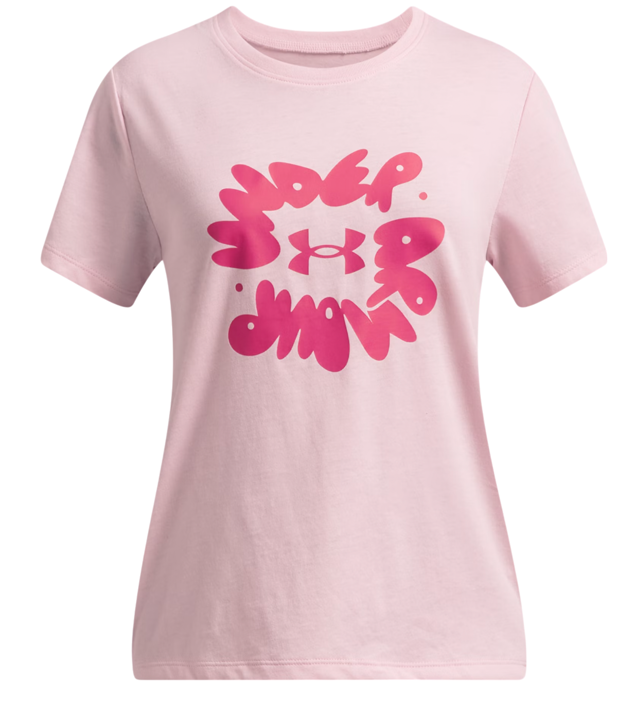 T-shirt Under Armour Under Armour Bubble Wordmark Short Sleeve T-Shirt Lyserød | 1389765-100, 0