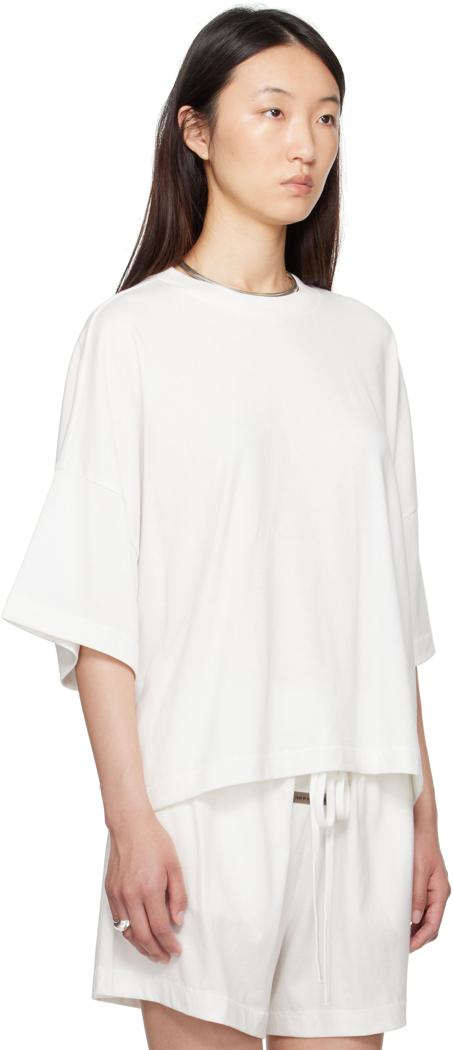 T-shirt Fear of God Fear of God ESSENTIALS Boxy T-Shirt Hvid | 125SP255894FW, 1