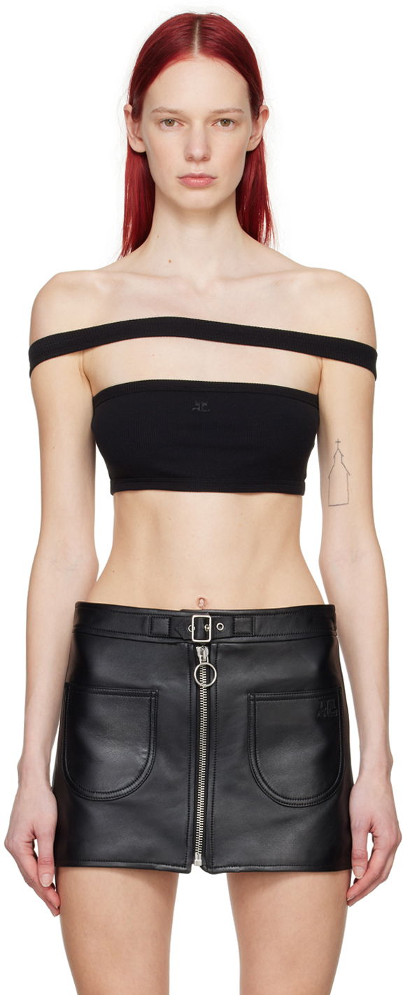 Tanktop Courrèges Courrèges Hyperbole 90's Camisole Top Sort | 224JBR035JS0121