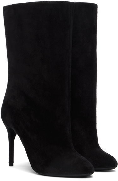 Tøj Alaïa ALAÏA Low 90 Suede Boots Sort | AA3B098CK177, 3