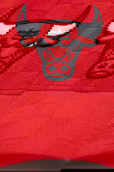 Kasket New Era Chicago Bulls Tonal Check 940 Velour Baseball Cap Rød | 60595441, 1