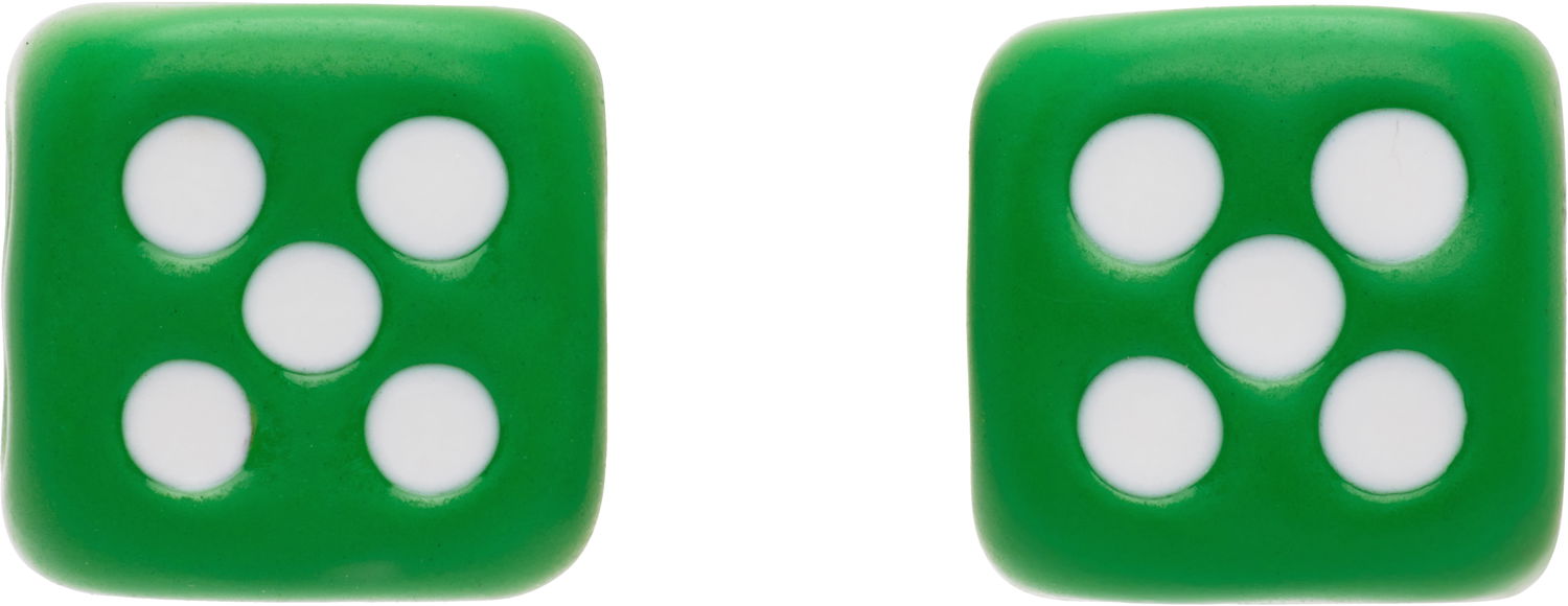 Øreringe VEERT VEERT 'The Enamel Dice' Earrings Grøn | OR03GREEN, 0