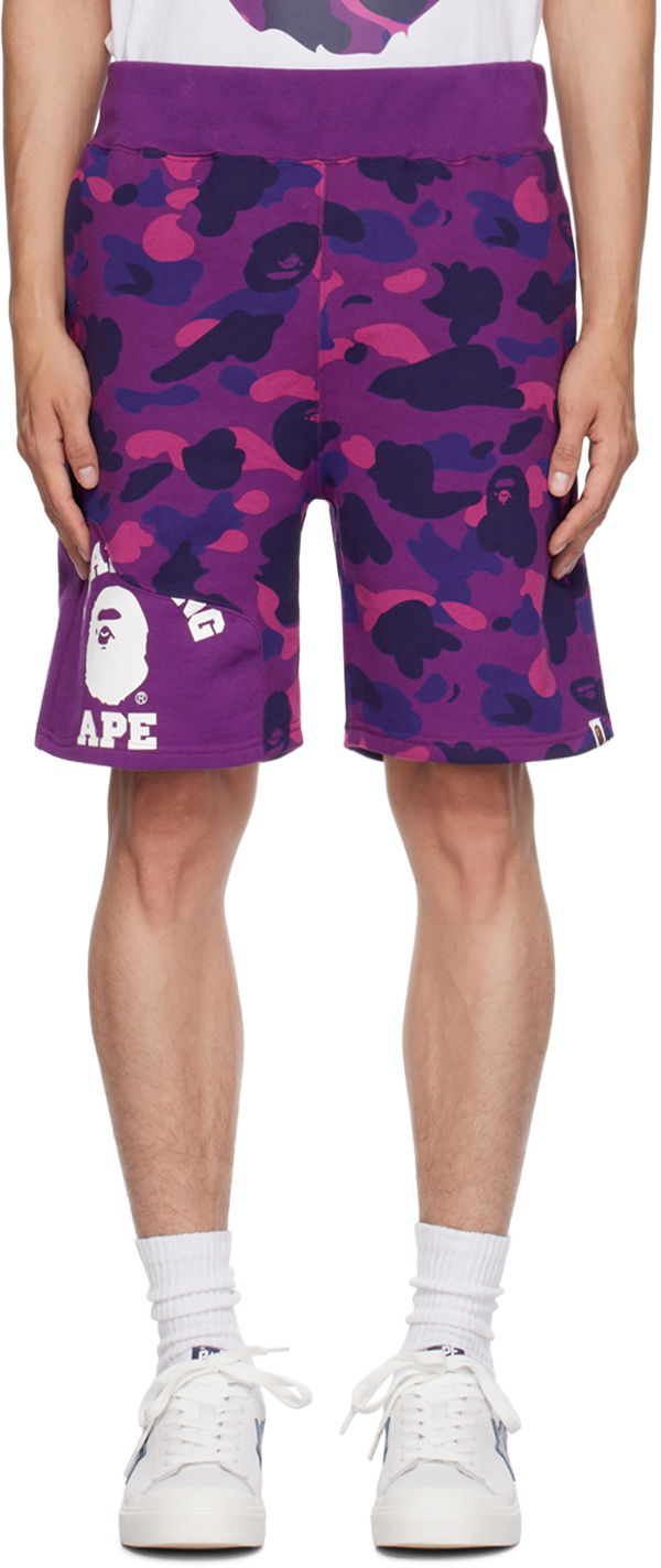 Shorts BAPE Camo Cutting Shorts Lilla | 001SPJ301012M, 0