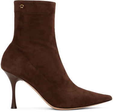 Sneakers og sko Gianvito Rossi Suede Pointed Toe Boots Brun | G73173.85LAC.CSF, 0