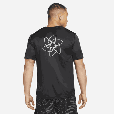 T-shirt Nike Run Division Miler Dri-FIT UV T-Shirt Sort | dm4711-010, 2