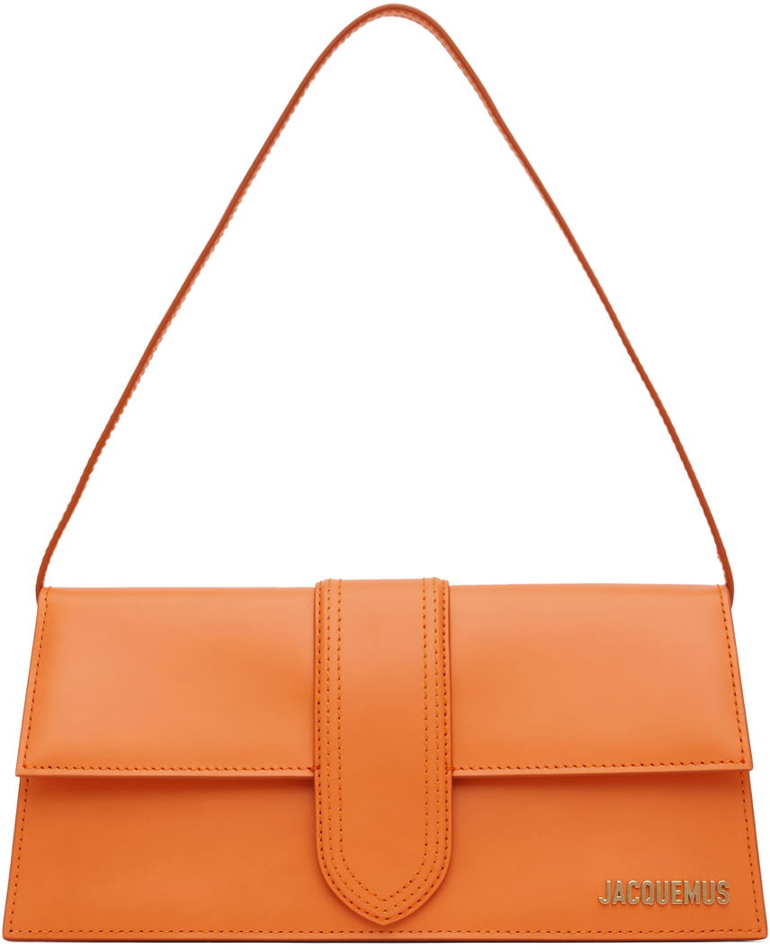 Skuldertaske Jacquemus Le Raphia 'Le Bambino Long' Bag Orange | 221BA013-3100, 0