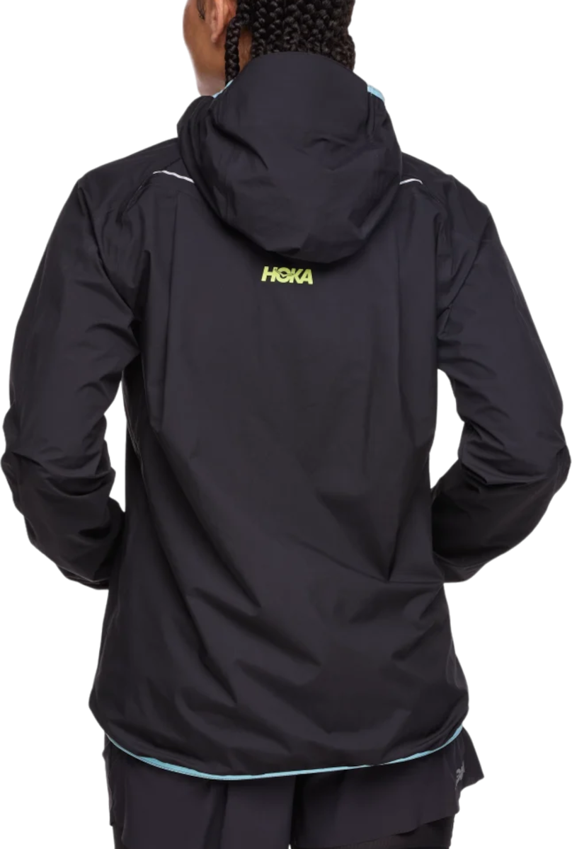 Vindjakke Hoka One One Hoka Tecsky Waterproof Jacket Sort | 1156100-blk, 1