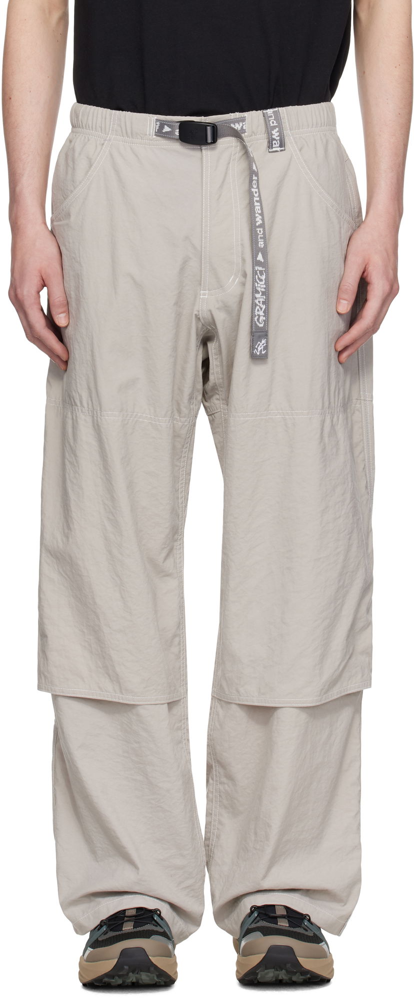 Bukser and wander Gramicci Edition Nylon Double Knee Trousers Beige | GUP5-S3004-M