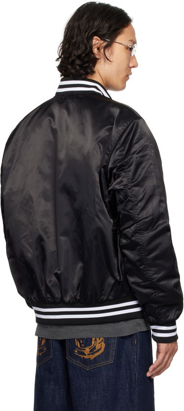 Bomberjakke BILLIONAIRE BOYS CLUB Satin Bomber Jacket Sort | B25102, 2