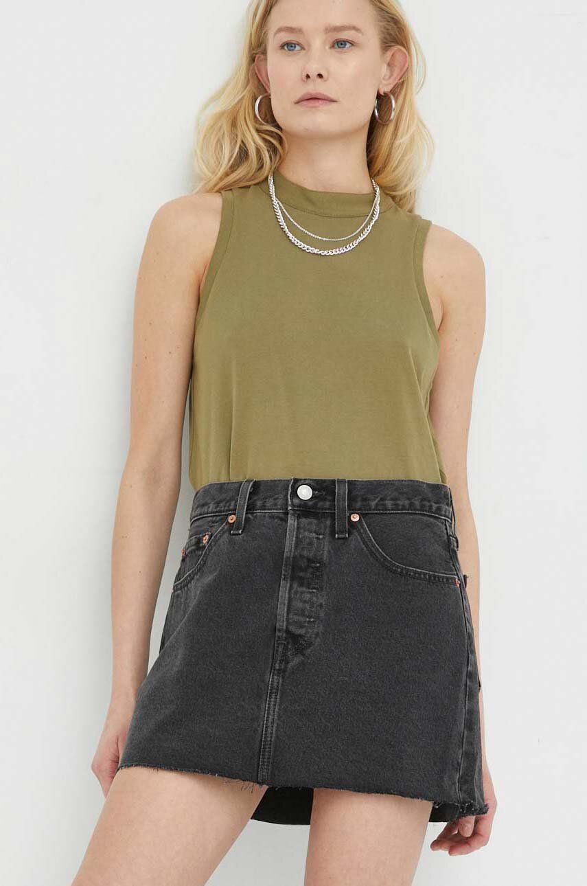 Nederdel Levi's ® Icon Skirt Sort | A4694.0000, 0